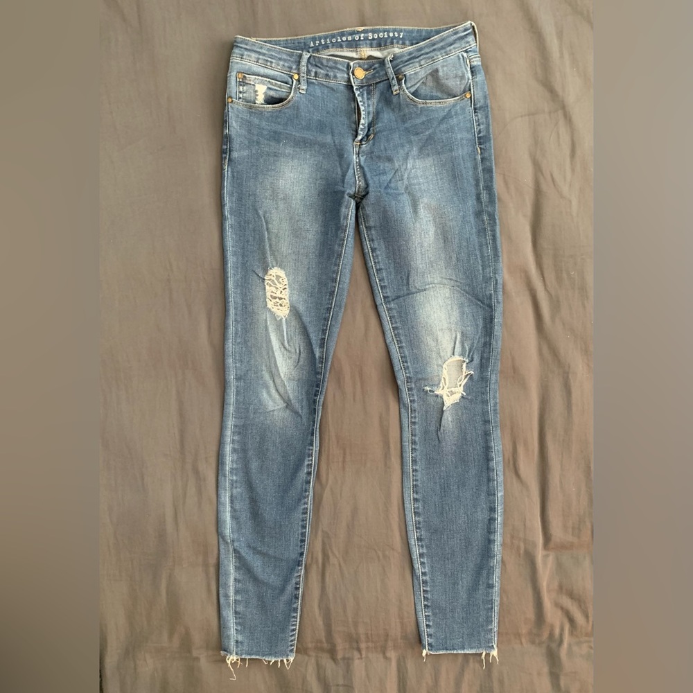 Articles of Society Ripped Skinny Jeans